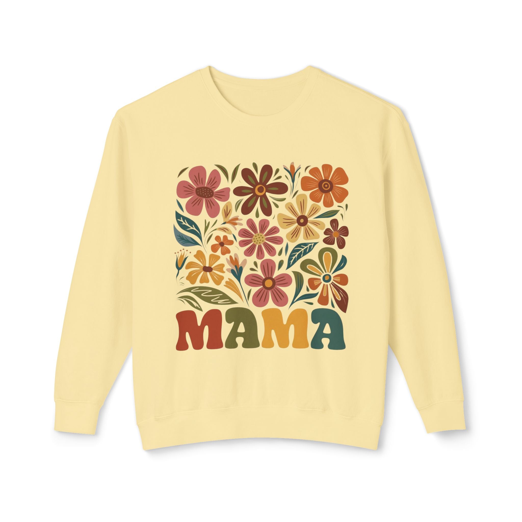 Retro Floral 'Mama' Crewneck Sweatshirt