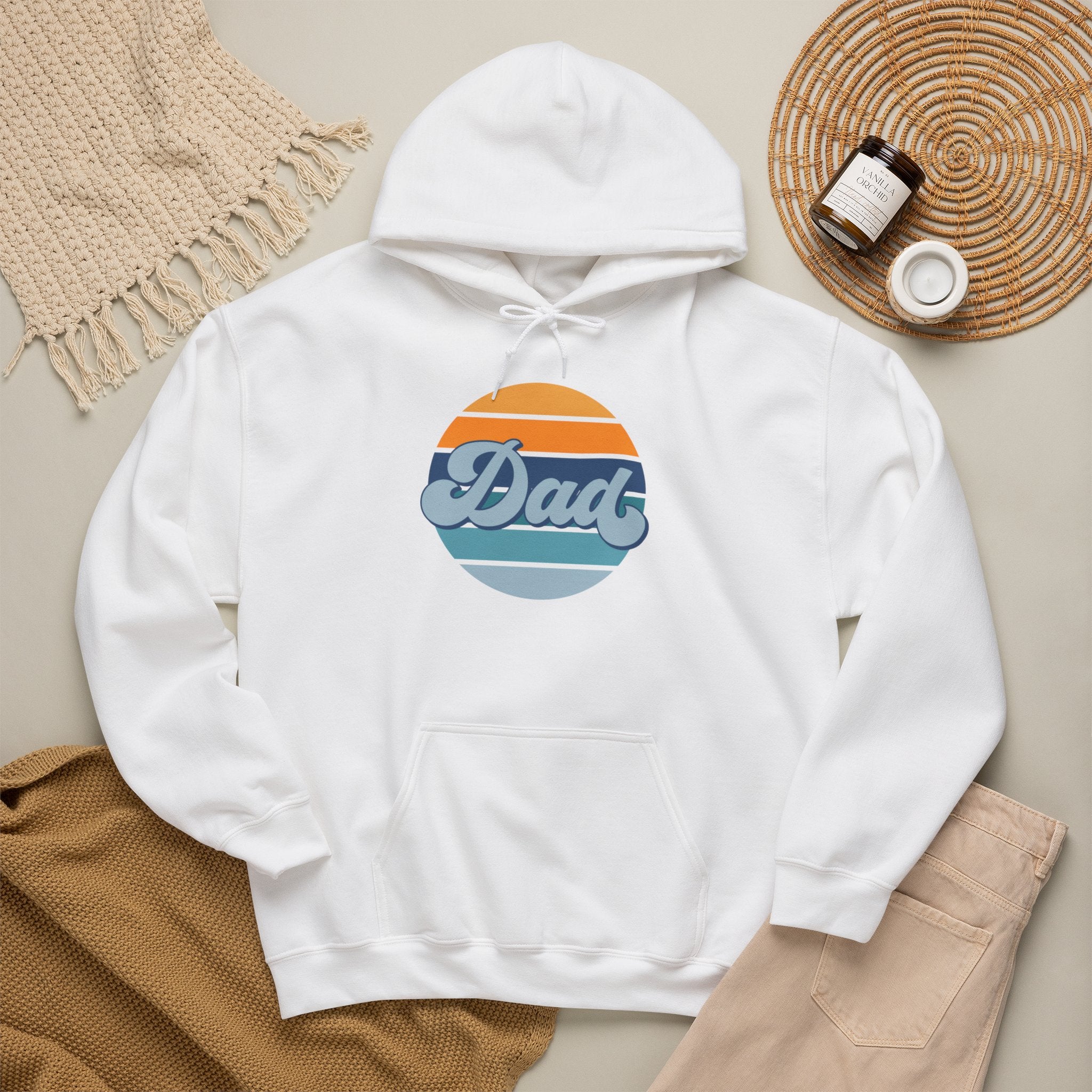 Retro Striped 'Dad' Hoodie