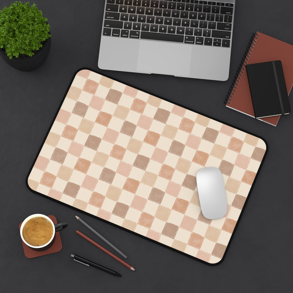 Boho Checkered Desk Mat