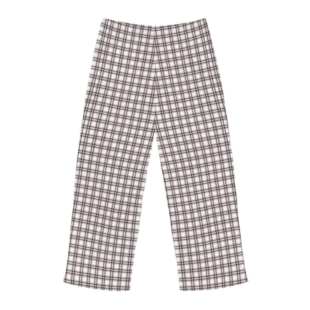 Black & White Tartan Men's Pajama Pants