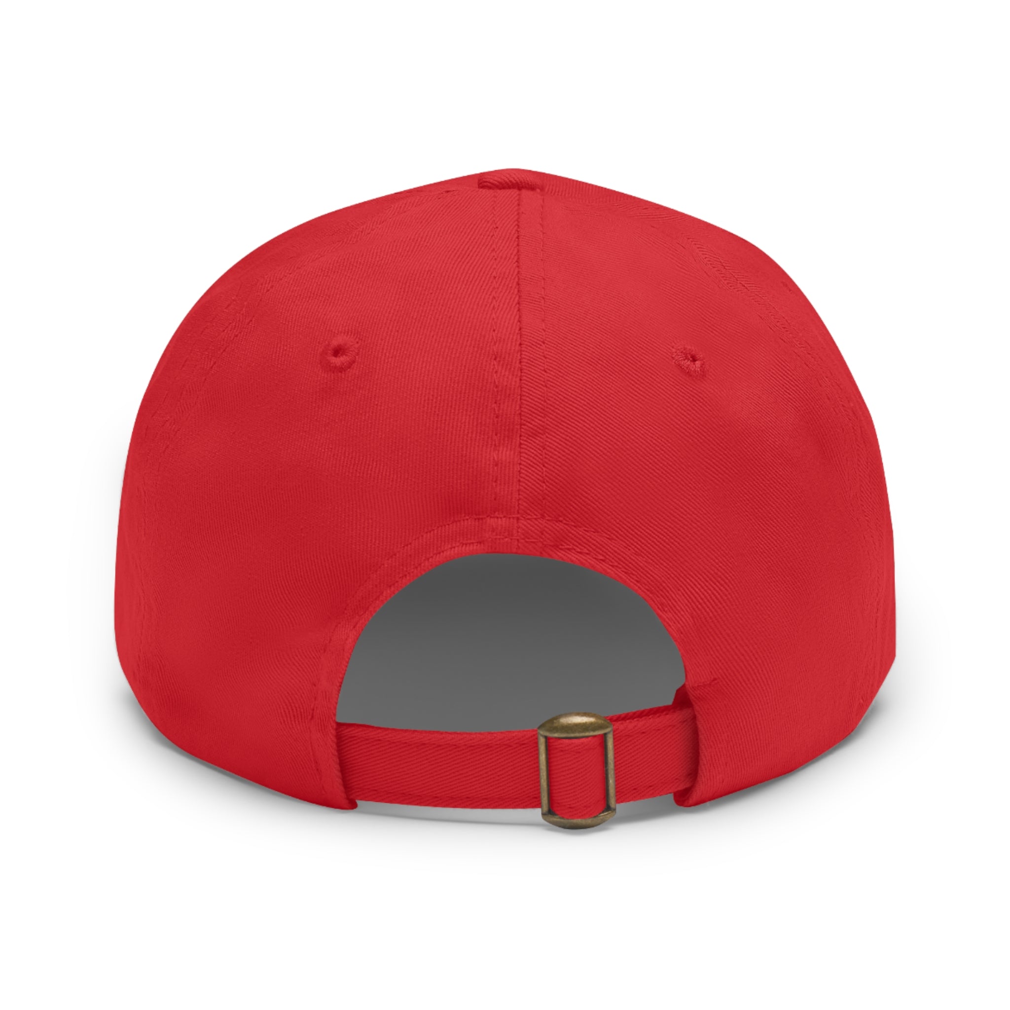 Retro Striped 'Dad' Leather Patch Hat