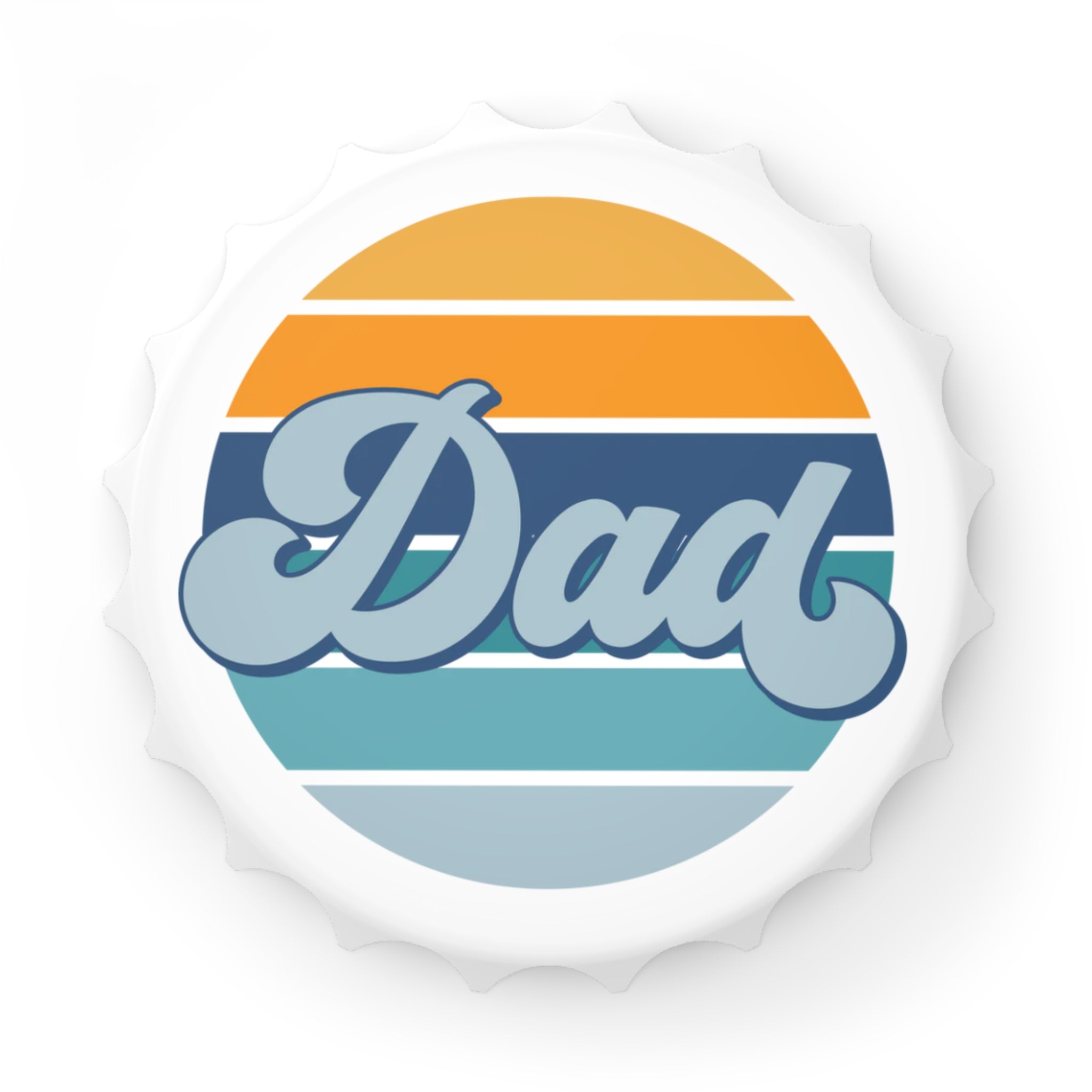 Retro Striped 'Dad' Bottle Opener