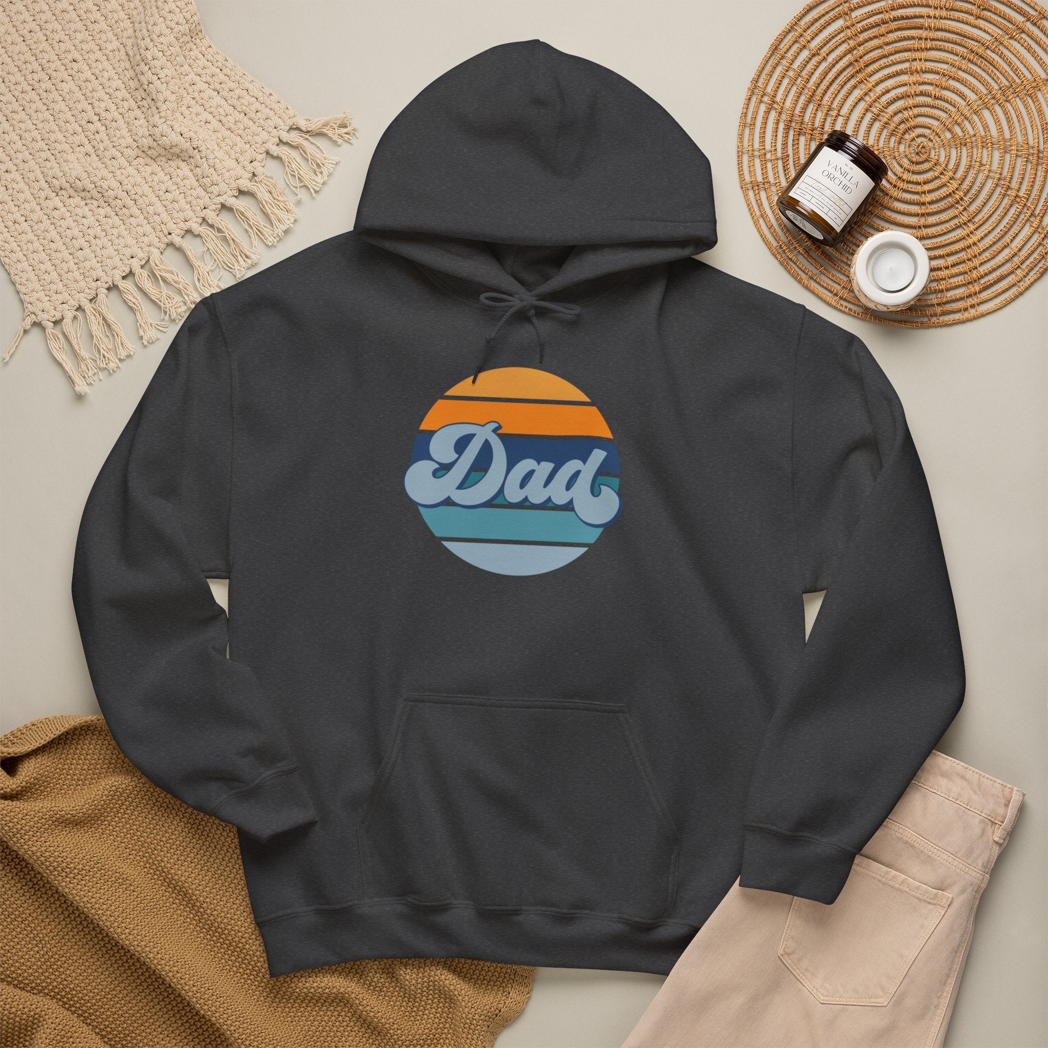 Retro Striped 'Dad' Hoodie