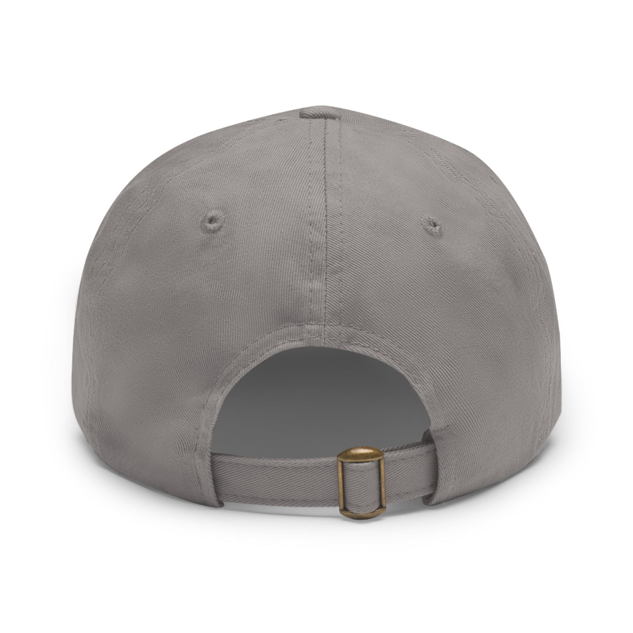 Retro Striped 'Dad' Leather Patch Hat