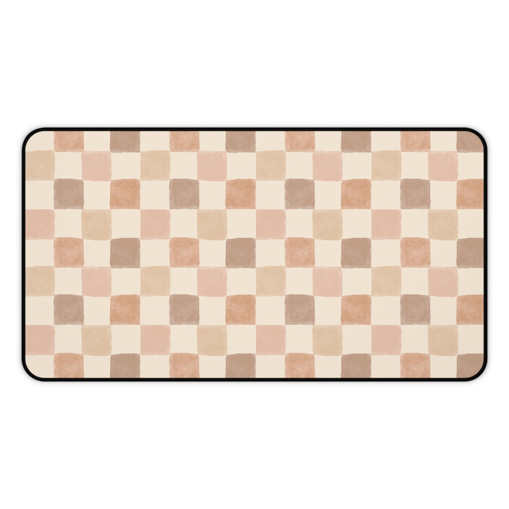 Boho Checkered Desk Mat