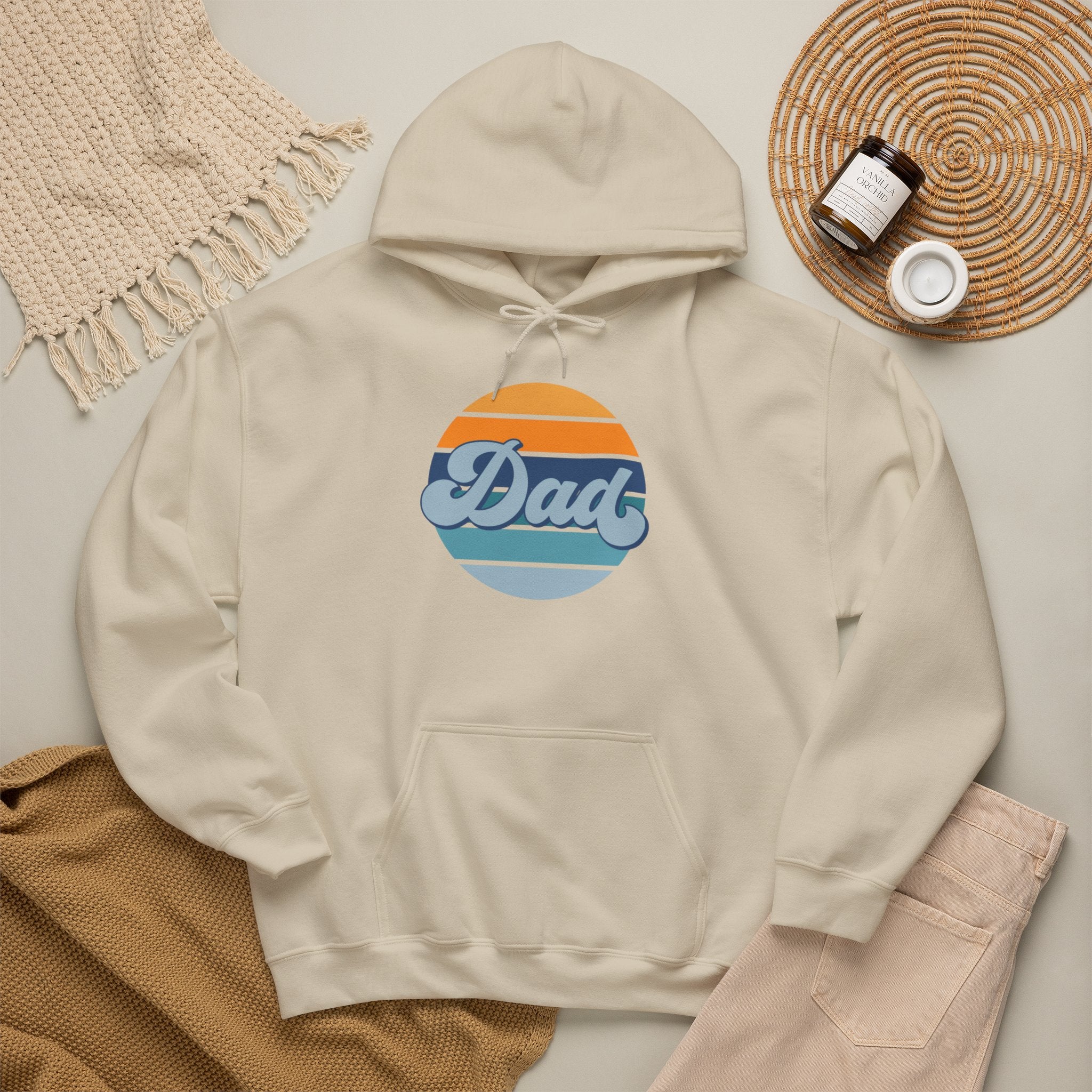 Retro Striped 'Dad' Hoodie