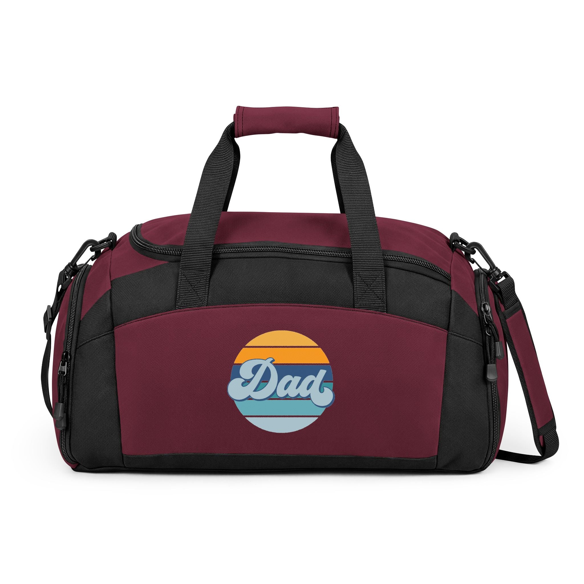 Retro Striped 'Dad' Gym Bag