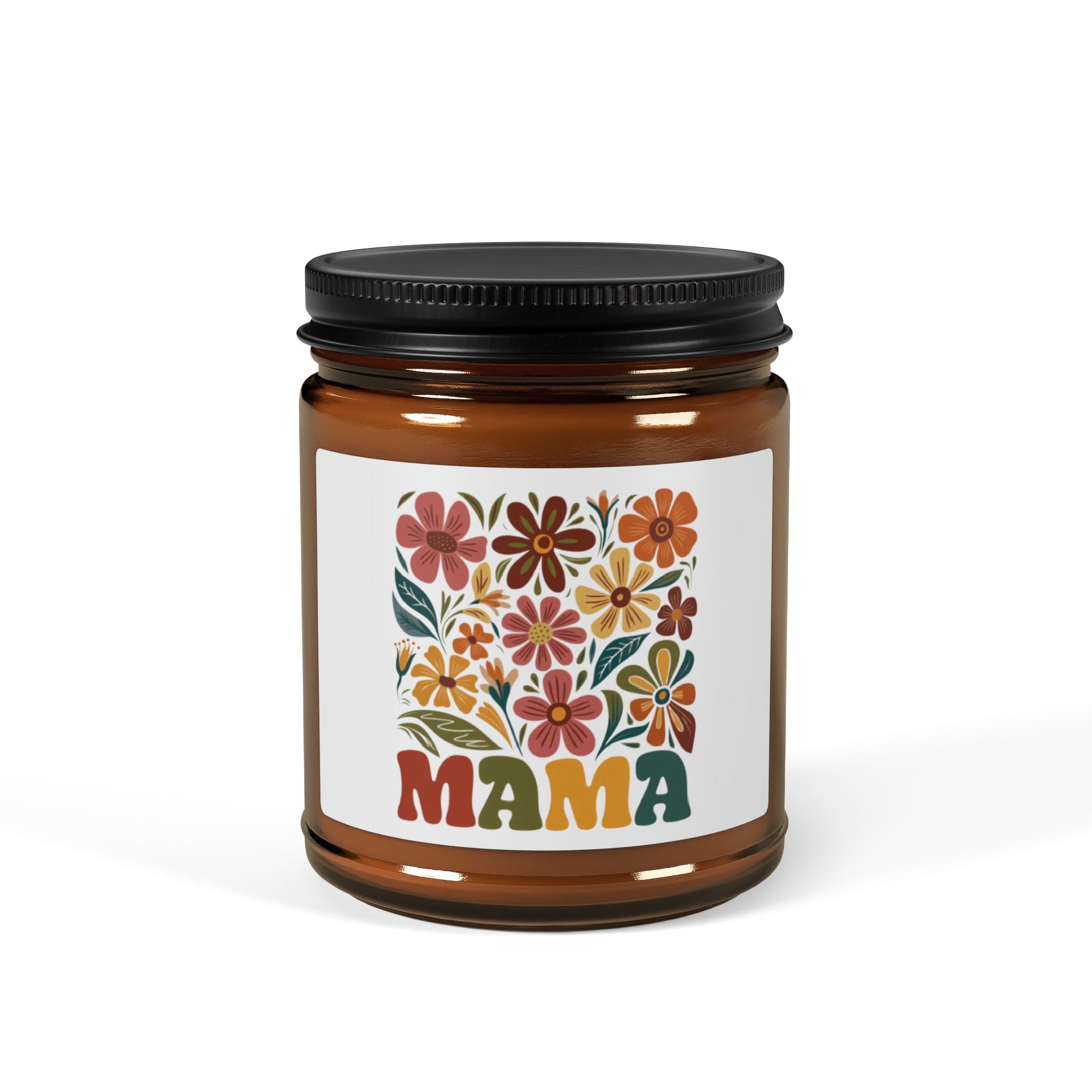 Retro Floral 'Mama' Soy Candle