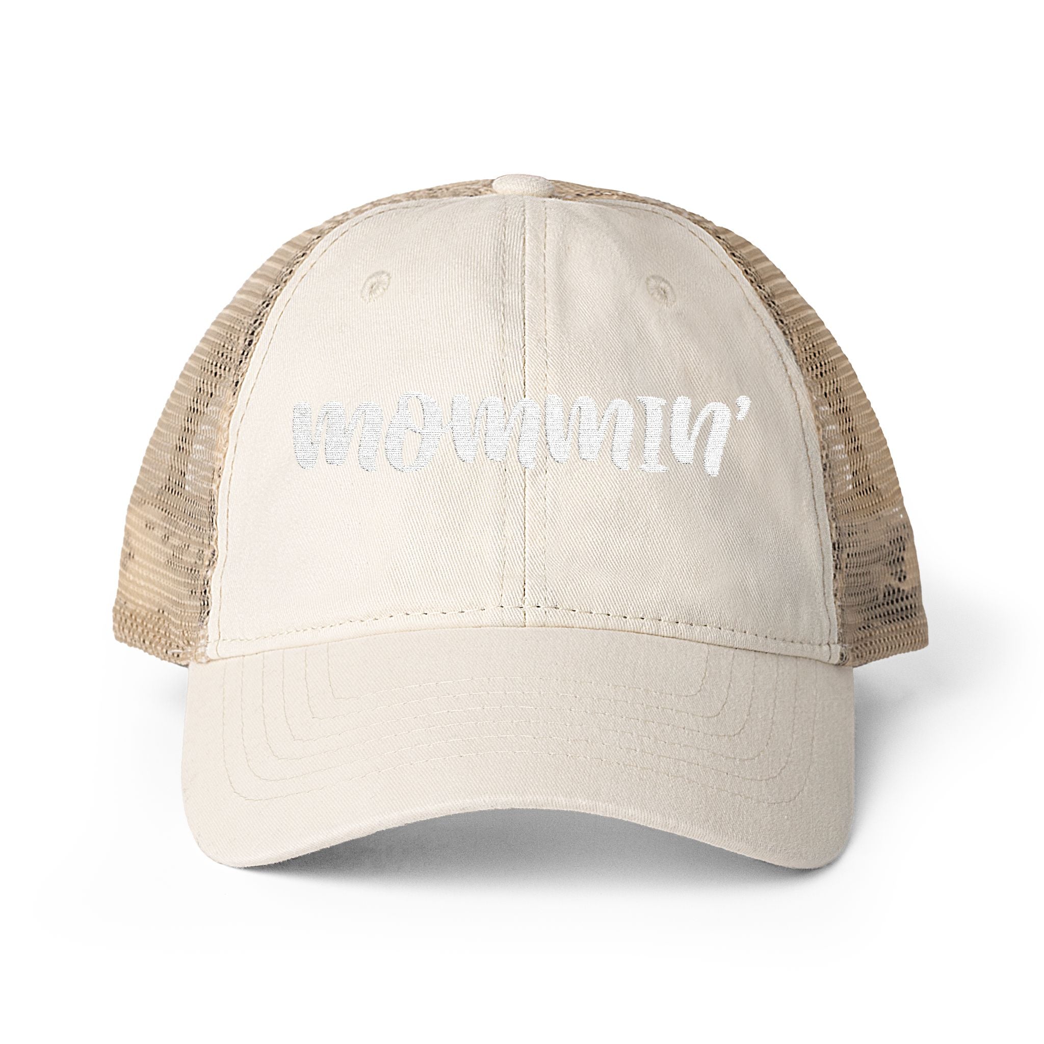 "Mommin'" Washed Mesh-Back Cap