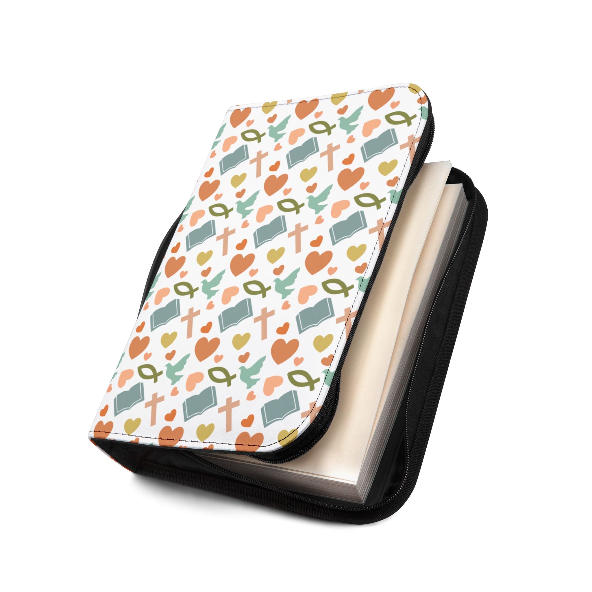 Christian Symbols Bible Cover