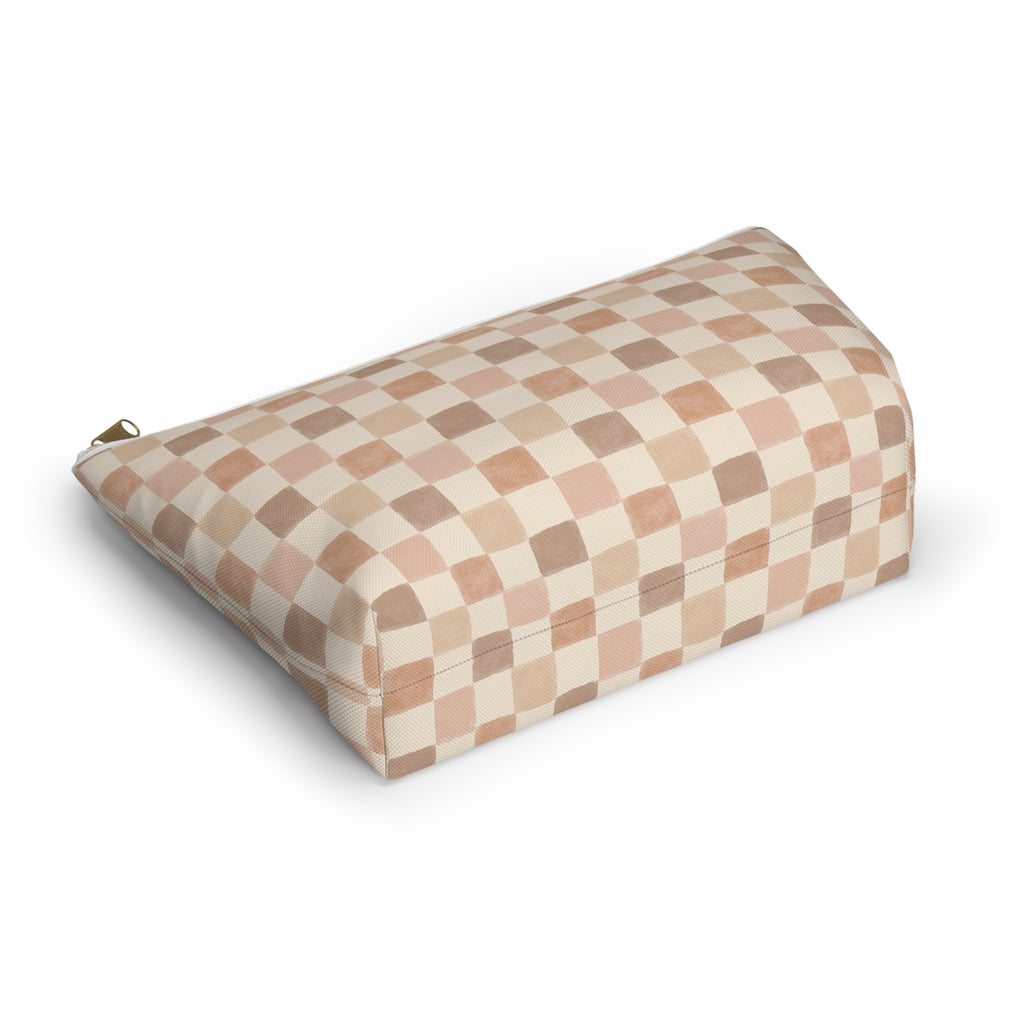 Boho Checkered Accessory Pouch
