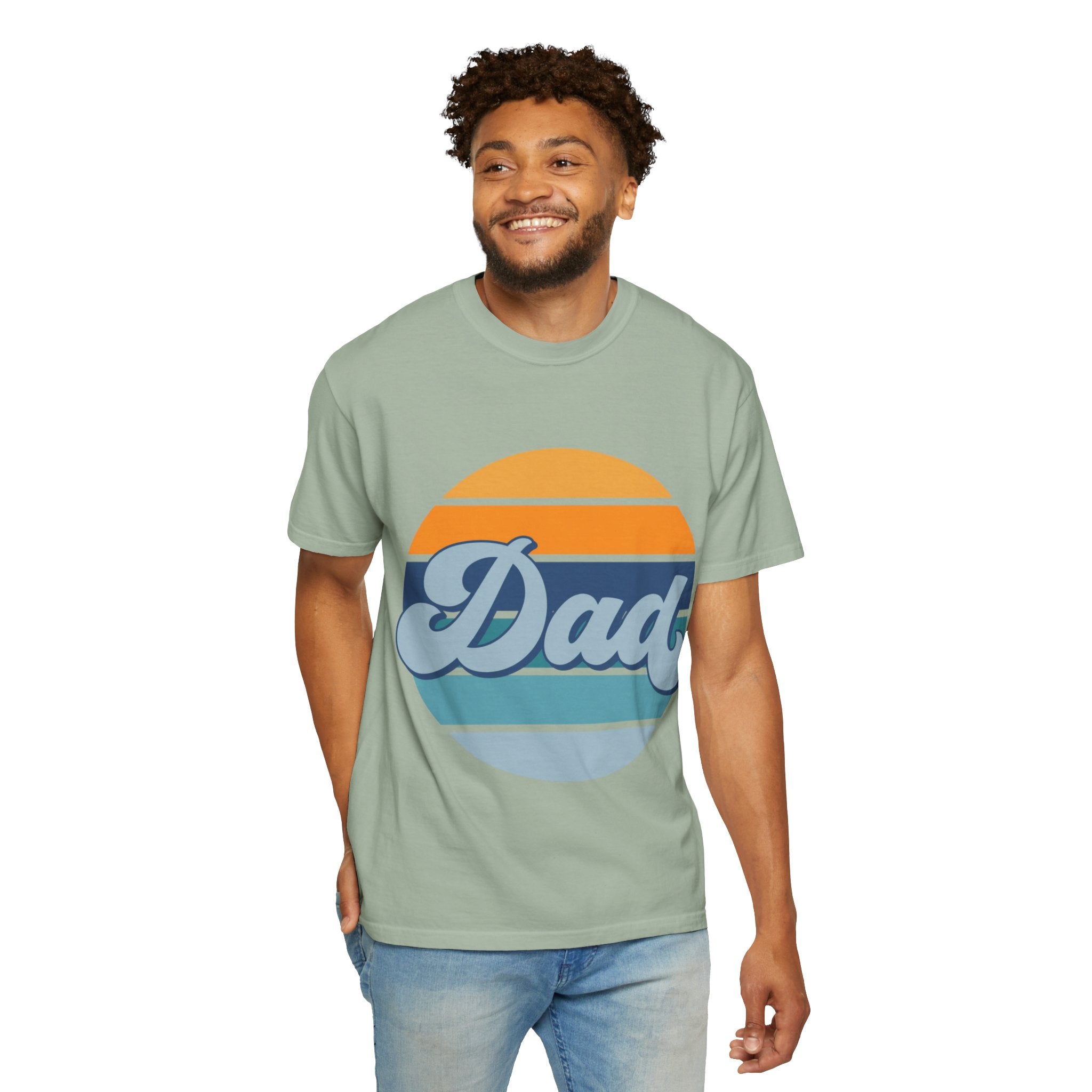 Retro Striped 'Dad' T-Shirt