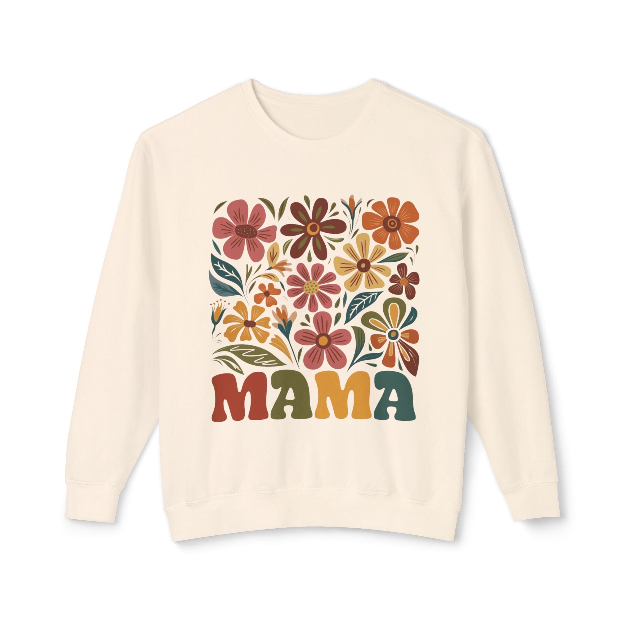 Retro Floral 'Mama' Crewneck Sweatshirt