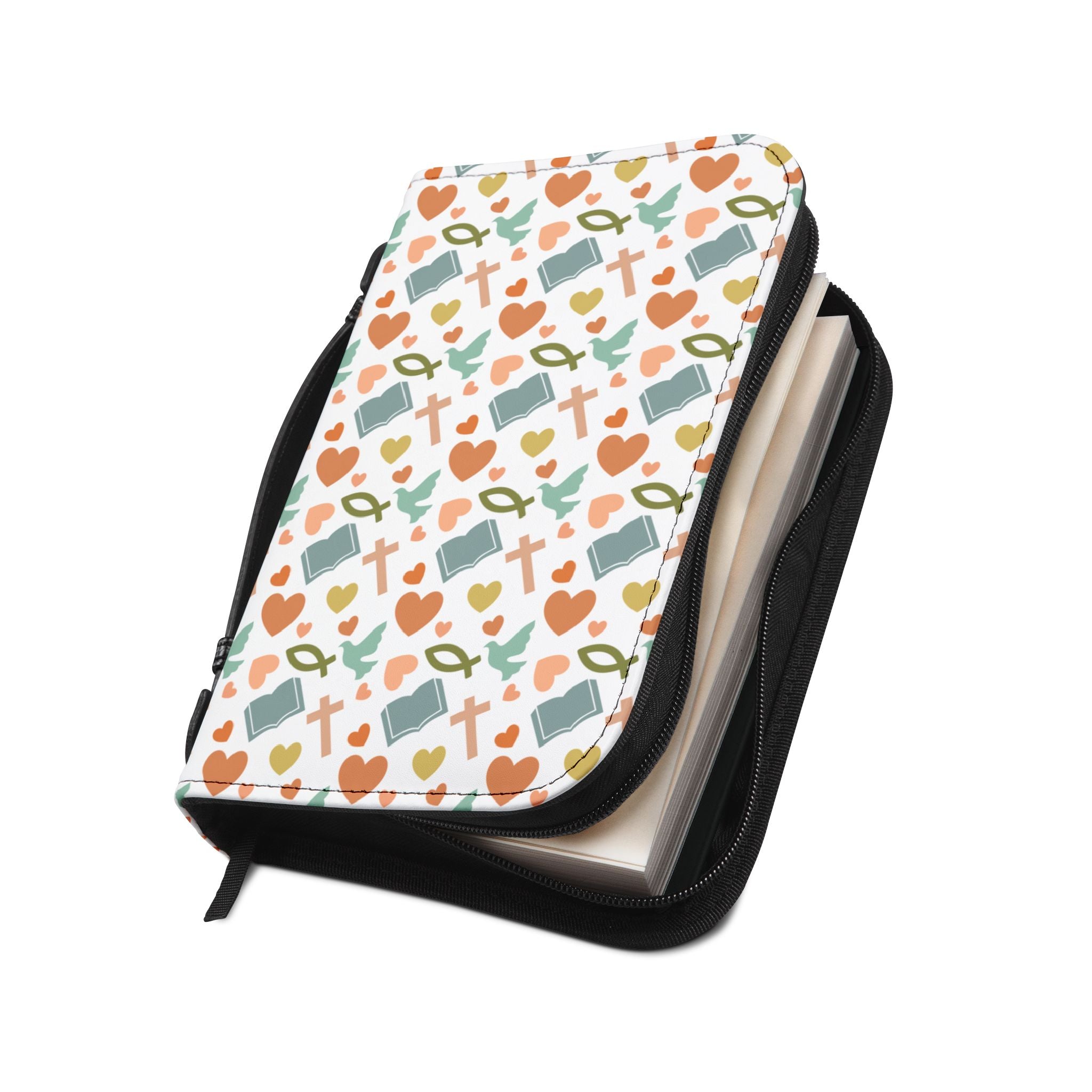 Christian Symbols Bible Cover