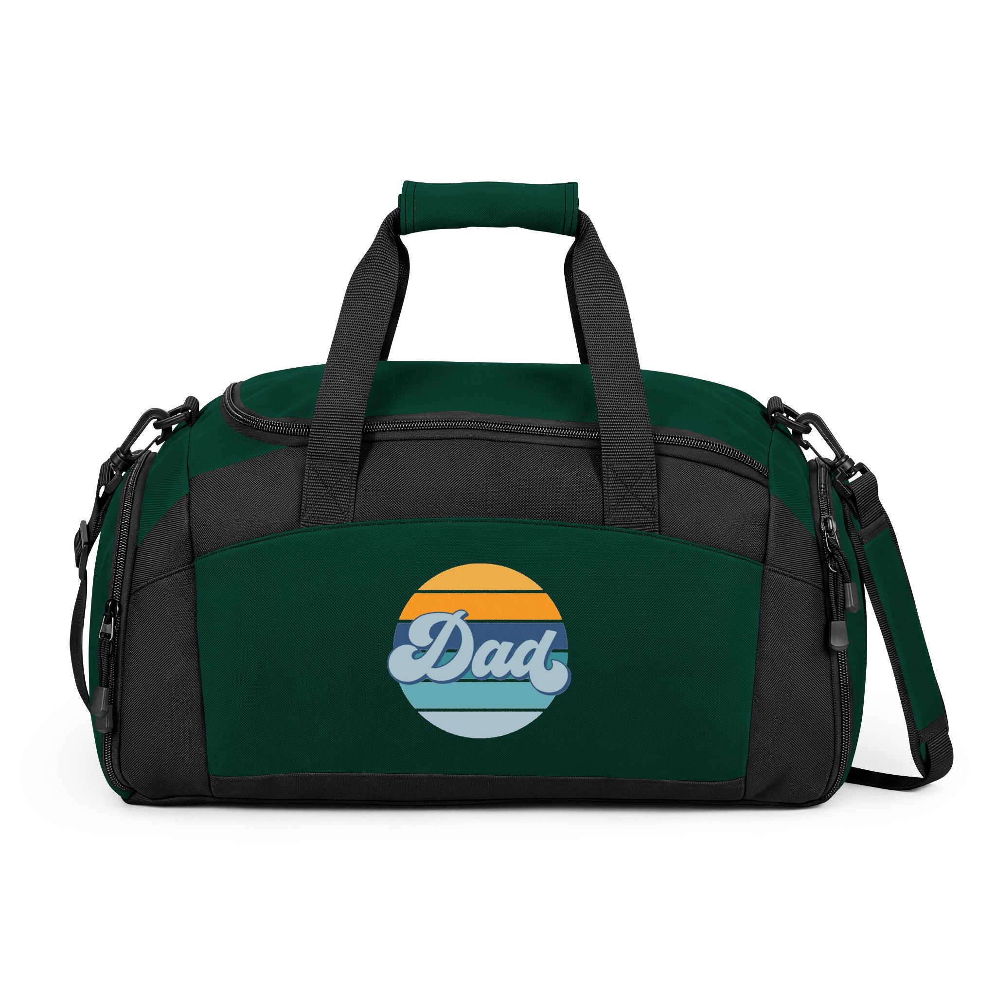 Retro Striped 'Dad' Gym Bag