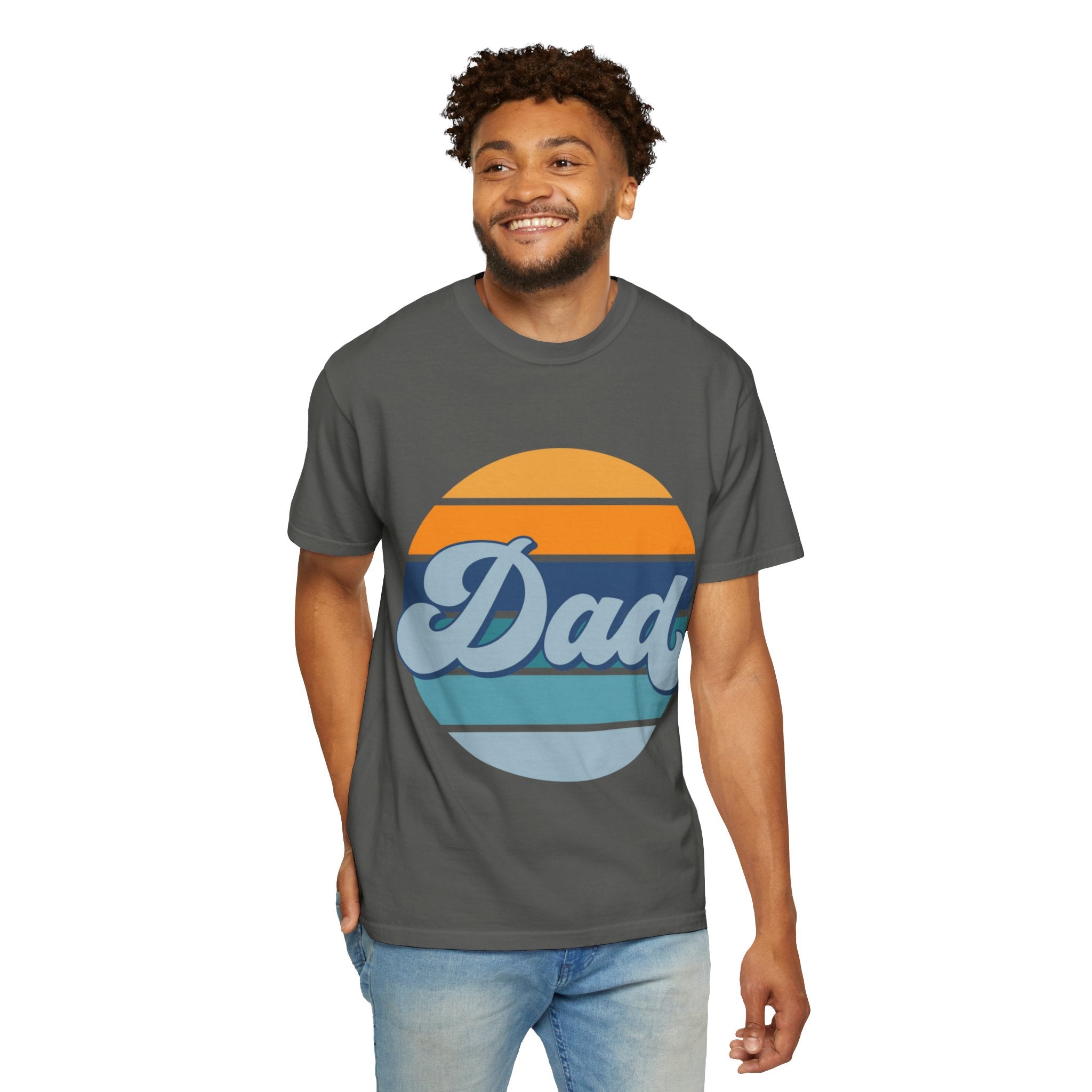 Retro Striped 'Dad' T-Shirt