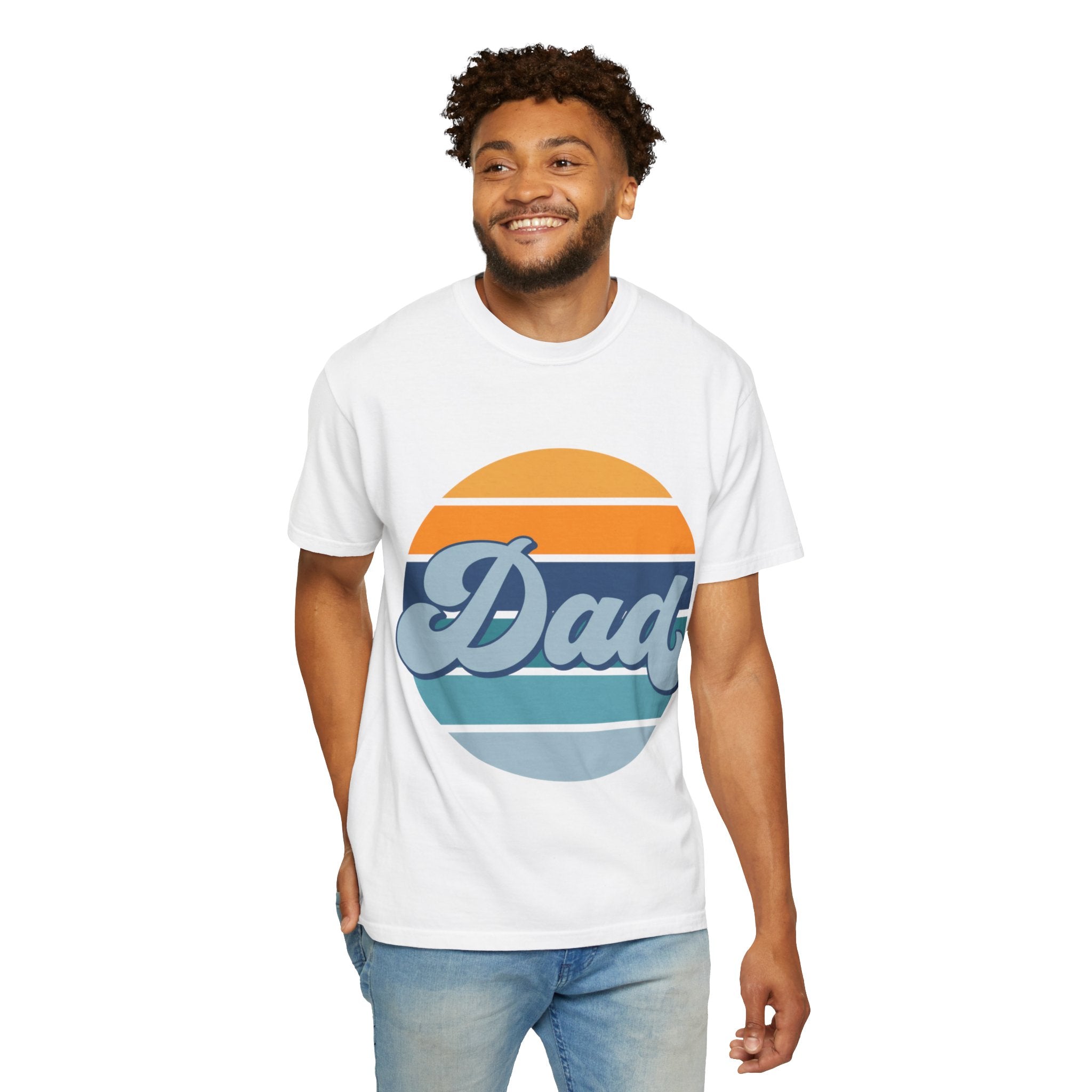 Retro Striped 'Dad' T-Shirt