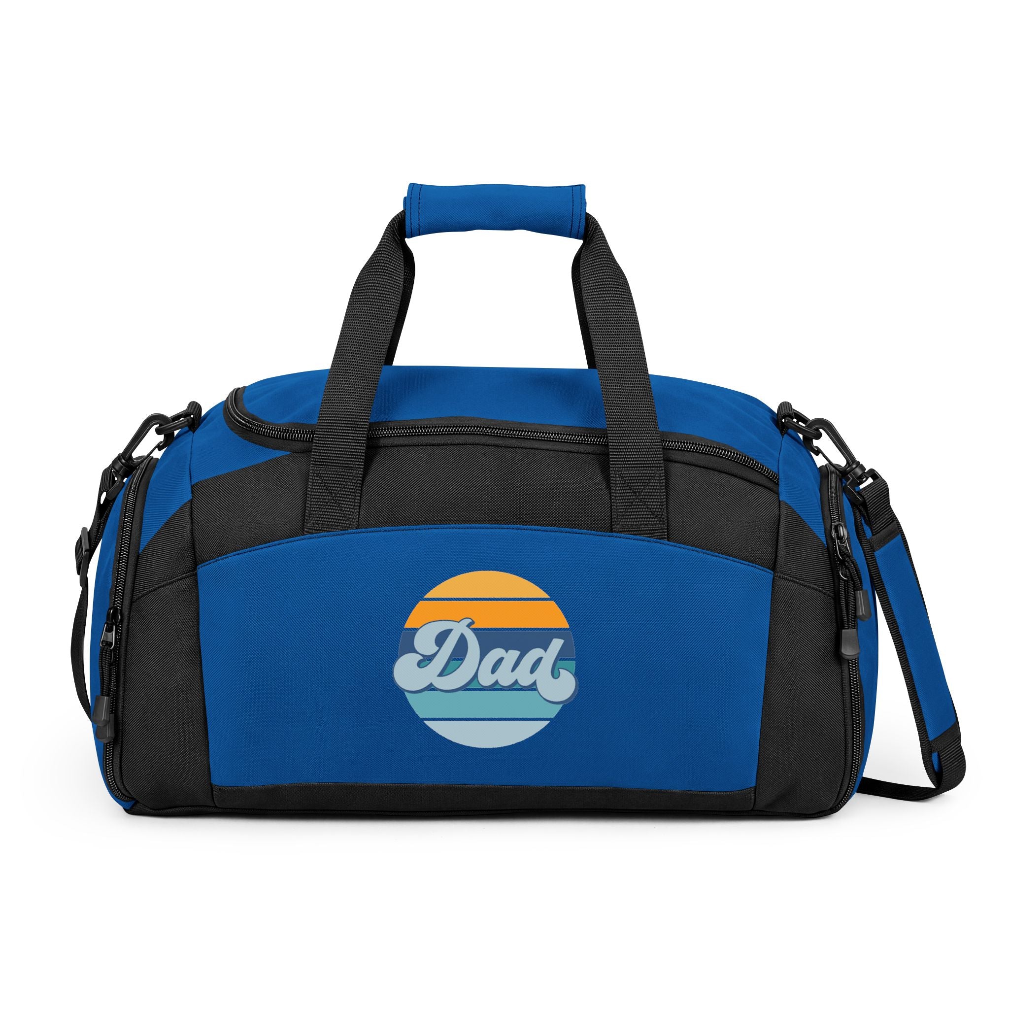 Retro Striped 'Dad' Gym Bag