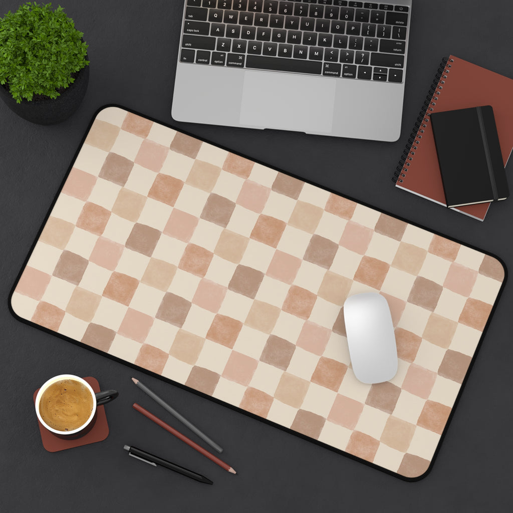 Boho Checkered Desk Mat